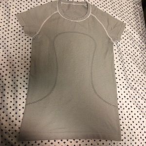 Lululemon black and white striped shirt